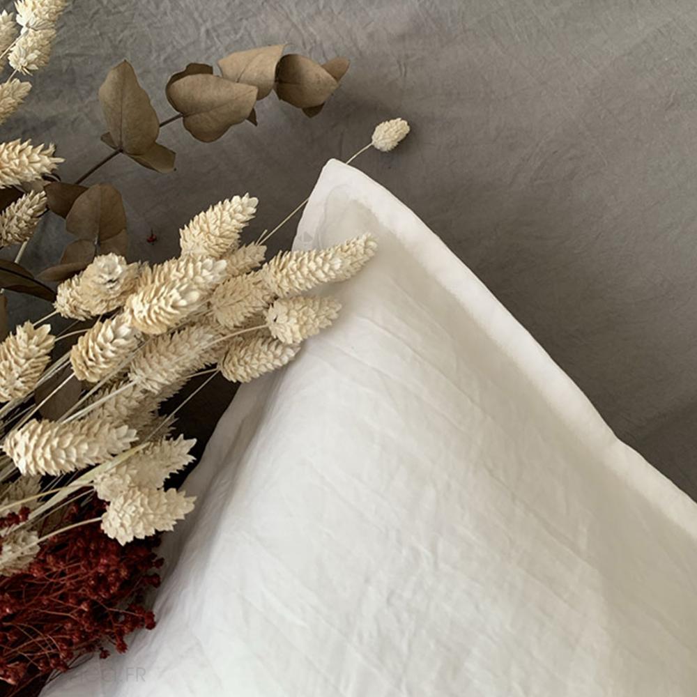 Parure 240x220 cm MILA polyester micro lavée gris perle 3 pièces