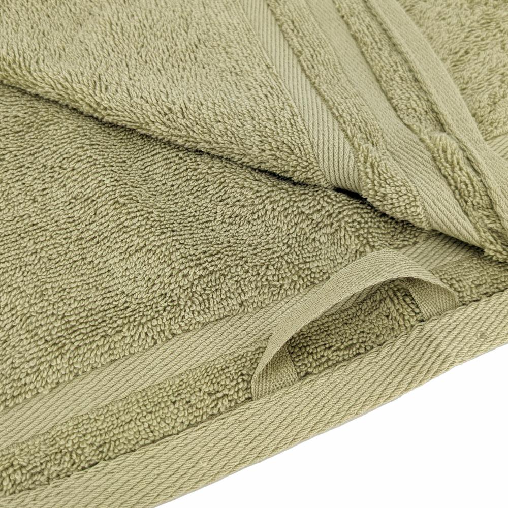 Parure de bain EFFICIENCE PURE vert Olive - 7 pièces