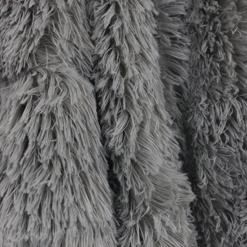Plaid imitation fourrure 120x150 cm LICIA Gris
