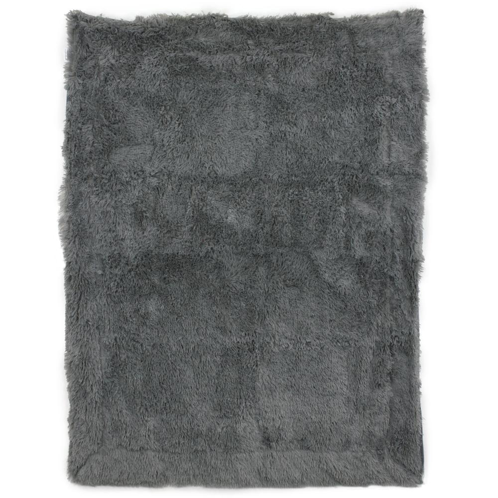 Plaid imitation fourrure 120x150 cm LICIA Gris