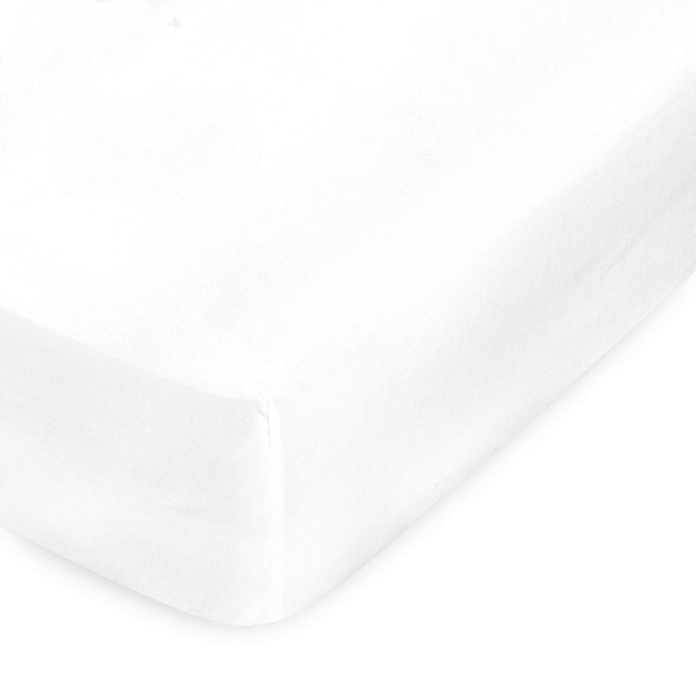 Protège matelas 160x200 cm Bonnet 30cm - AUBIN 100% coton gratté 2 faces, environ 220g/m²