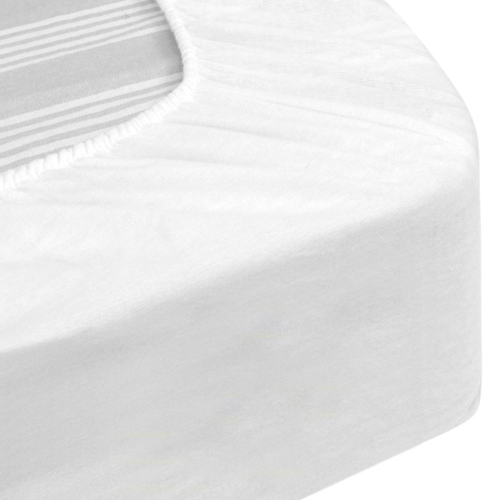 Protège matelas imperméable 90x200 cm bonnet 50cm ARNON molleton 100% coton contrecollé polyuréthane