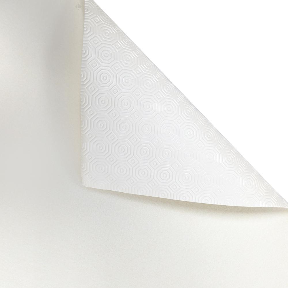 Protège table rectangulaire 140x250 cm COOK en polyester et pvc blanc