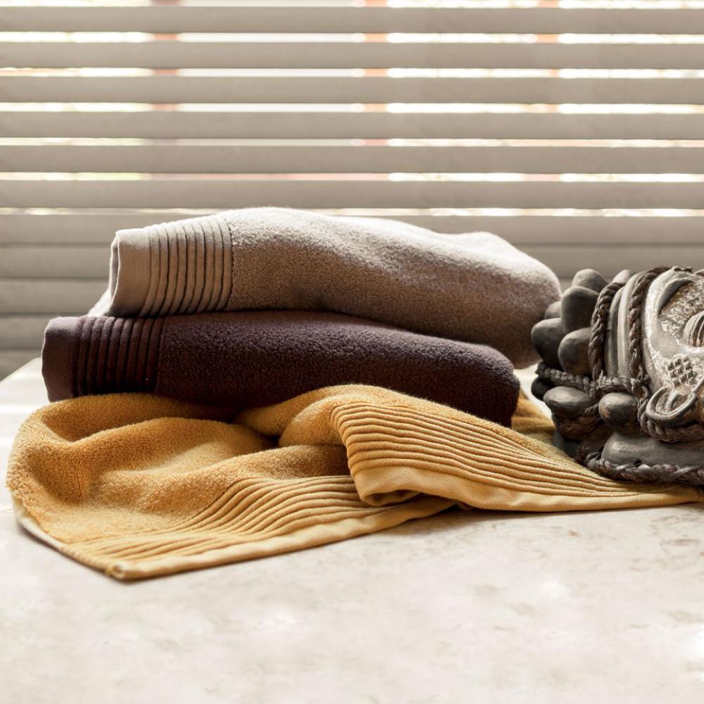 Serviette de toilette 50x100 cm JULIET Jaune 520 g/m2