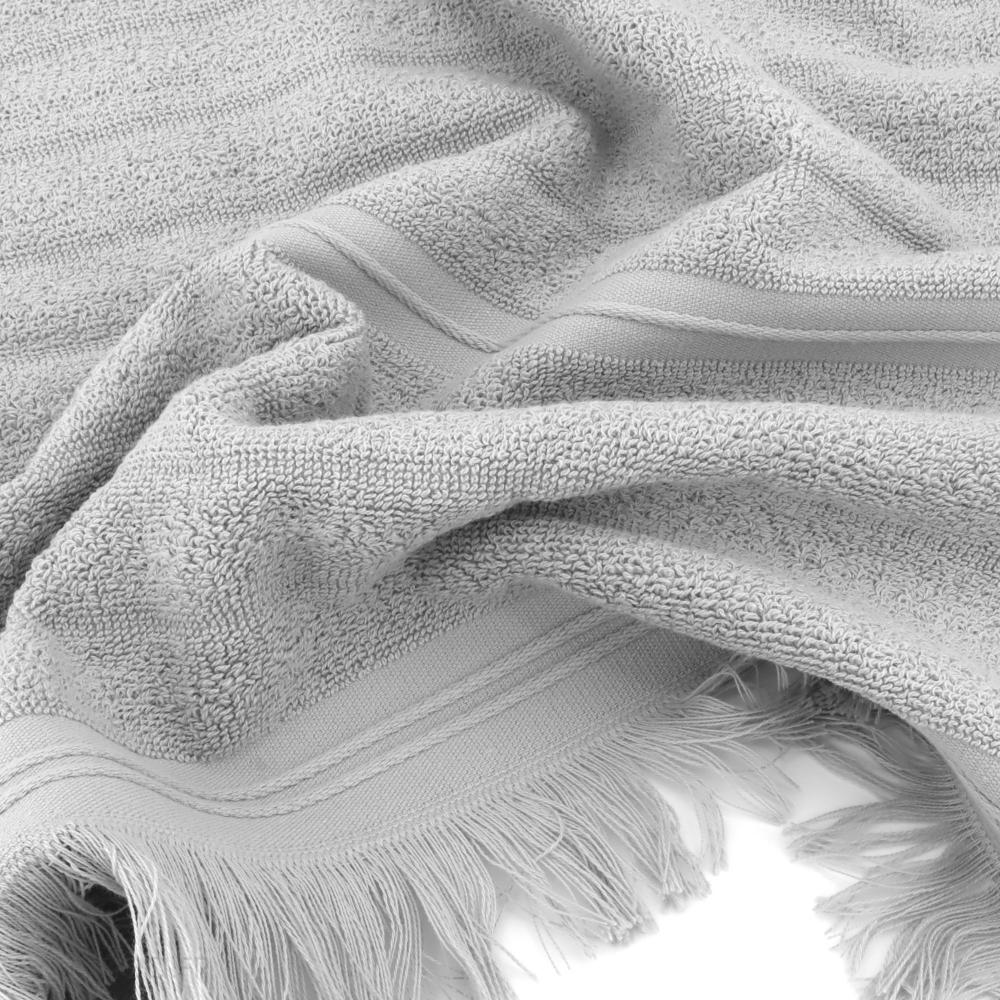 Lot de 2 serviettes invité 33x50 cm NATURAL STRIPES gris platine