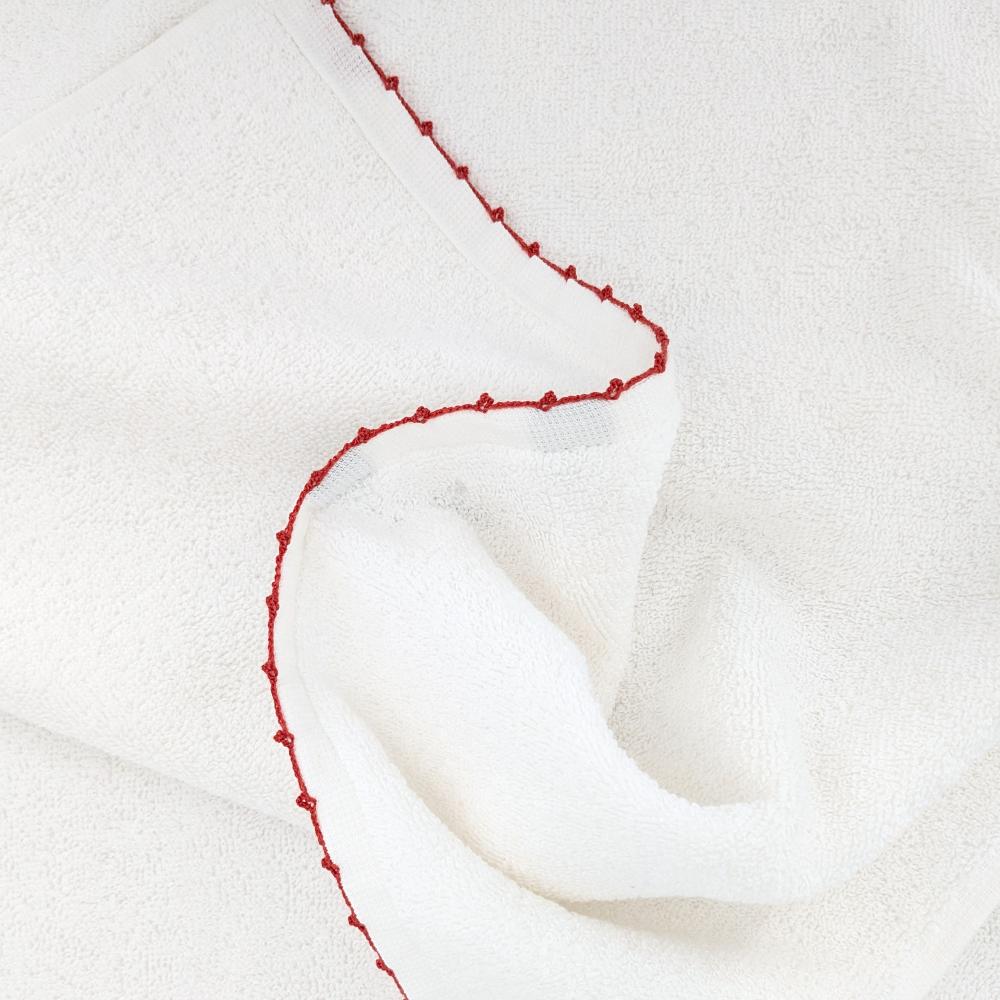 Serviette de toilette 50x100 cm pur coton collection ORLA avec picueta rose
