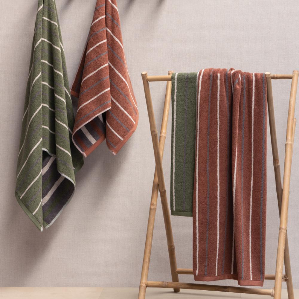 Serviette de toilette 50x100 cm BOLD coton 500g/m² vert Kaki