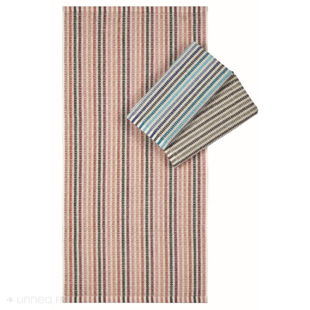 Serviette de toilette à rayures 50x100 cm pur coton collection BREEZE gris