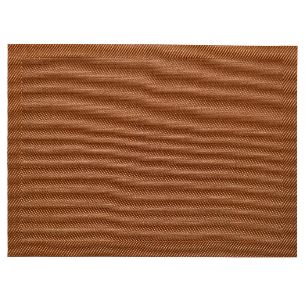 Lot de 2 sets de table synthétique 33x46 cm TAKAO marron Terre cuite