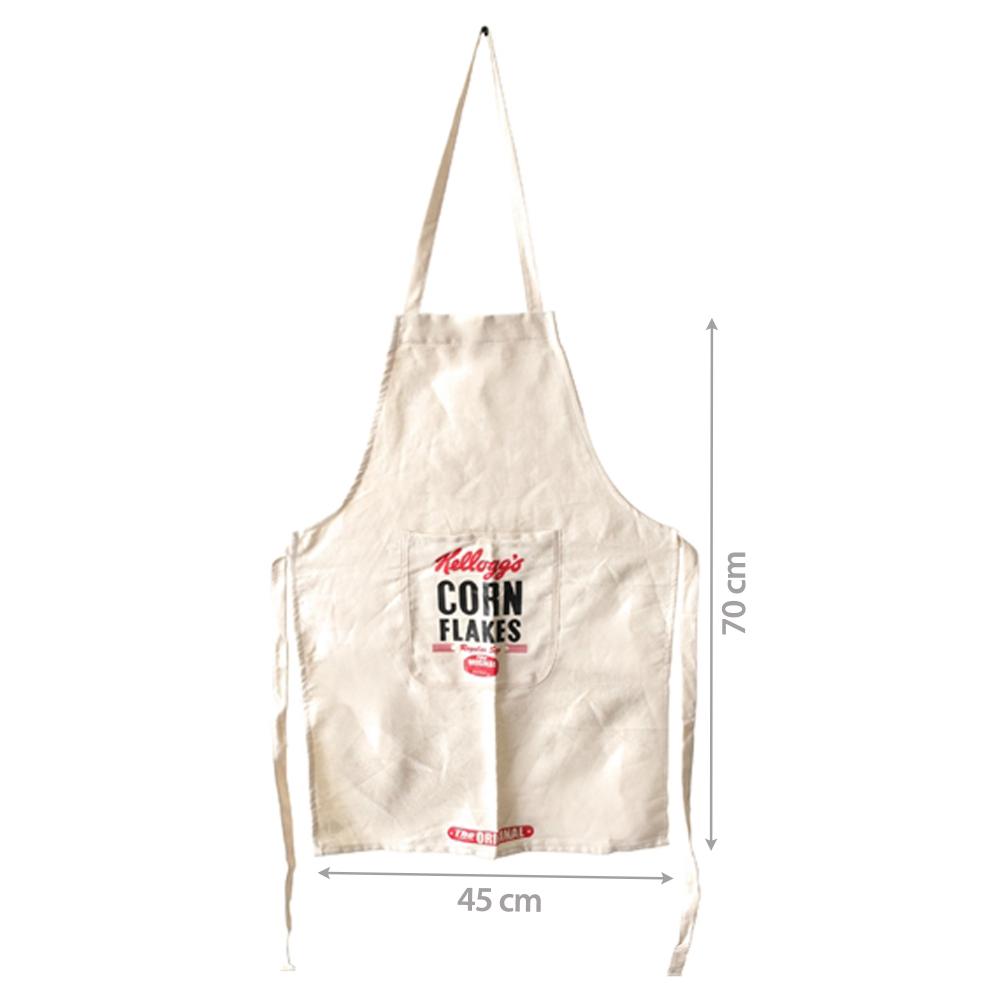 Tablier de cuisine coton CORN FLAKES beige