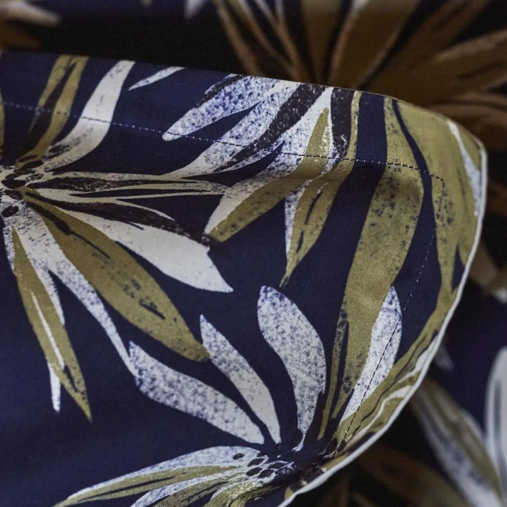 Taie d'oreiller 50x70 cm en 100% percale de coton EVERLY bleu encre