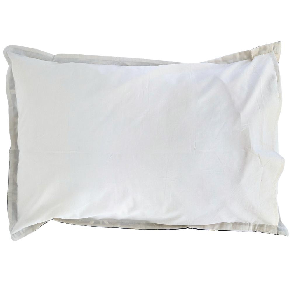 Taie d'oreiller 50x70 cm en 100% percale de coton EVERLY bleu encre