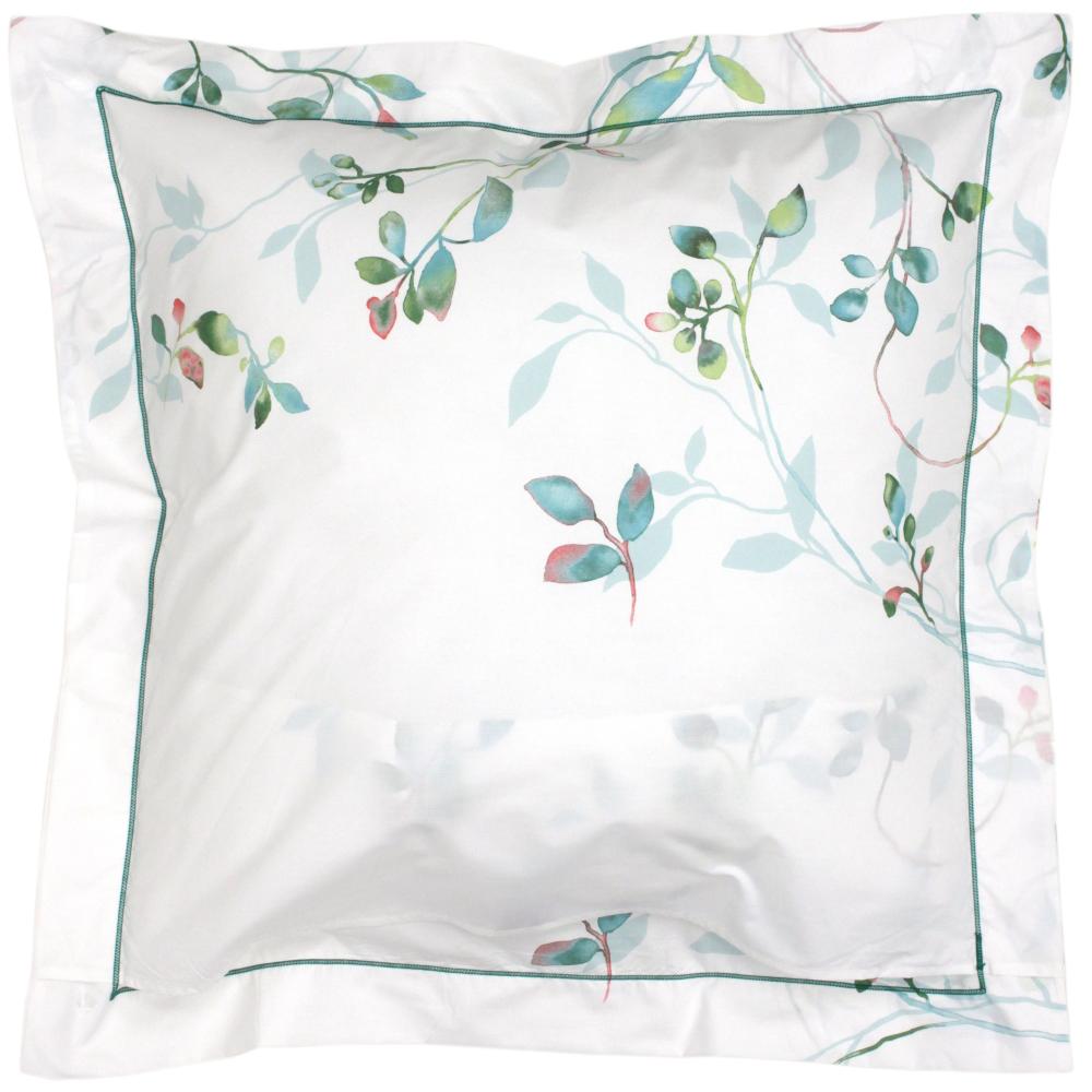 Taie d'oreiller 65x65 cm Percale 100% coton FLANER vert Jade