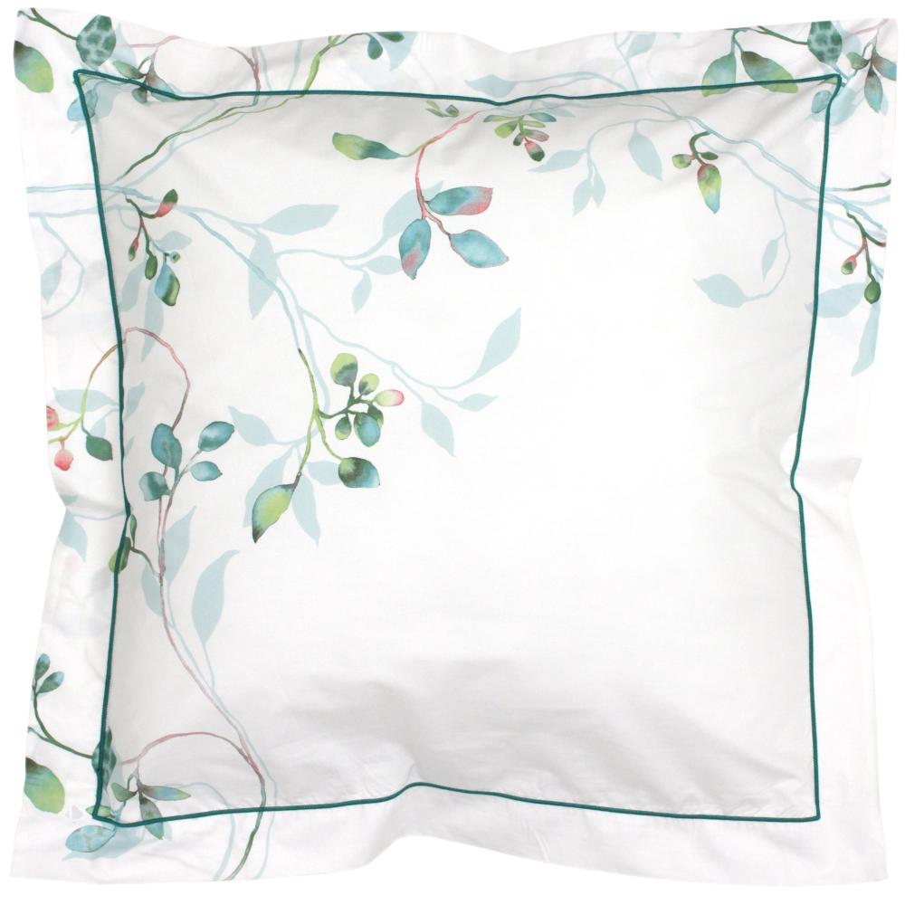 Taie d'oreiller 65x65 cm Percale 100% coton FLANER vert Jade