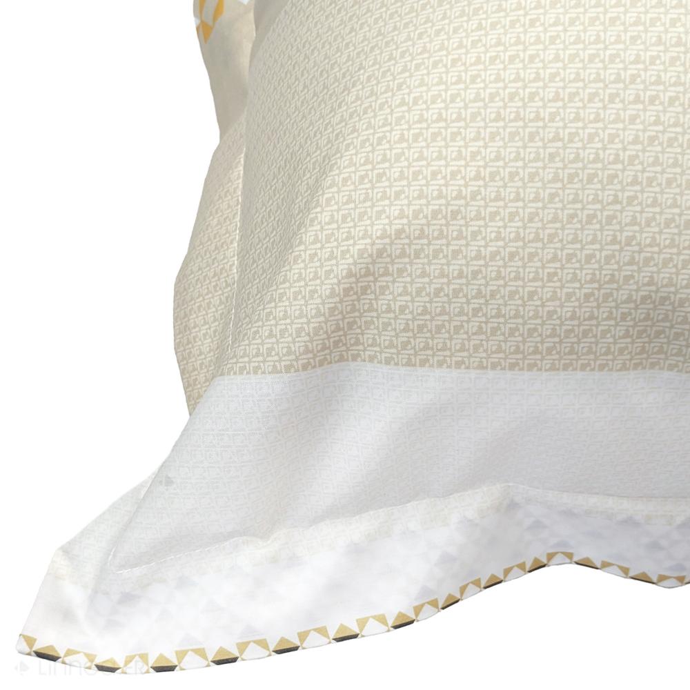 Taie d'oreiller 65x65 cm percale 100% coton MARLOW Miel
