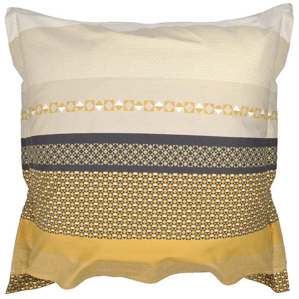 Taie d'oreiller 65x65 cm percale 100% coton MARLOW Miel