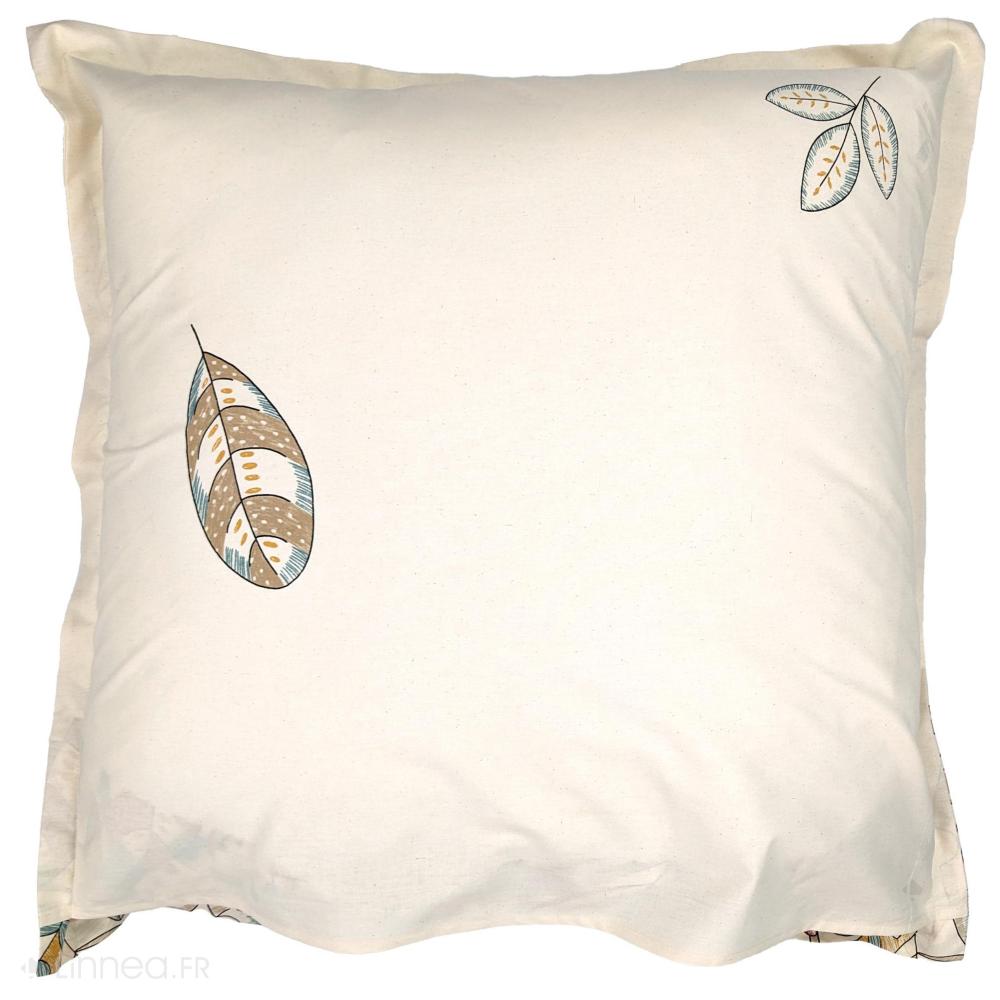 Taie d'oreiller 65x65 cm coton OKY écru Naturel