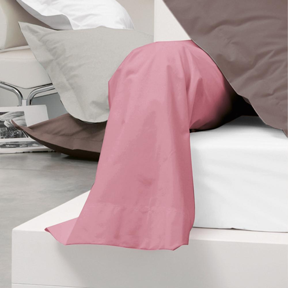 Taie de traversin uni 140x43 cm 100% coton ALTO Macaron 