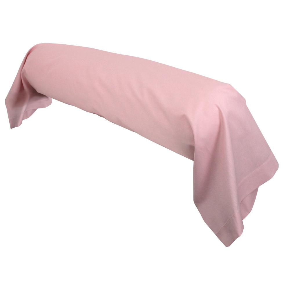 Taie de traversin uni 140x43 cm 100% coton ALTO Macaron 