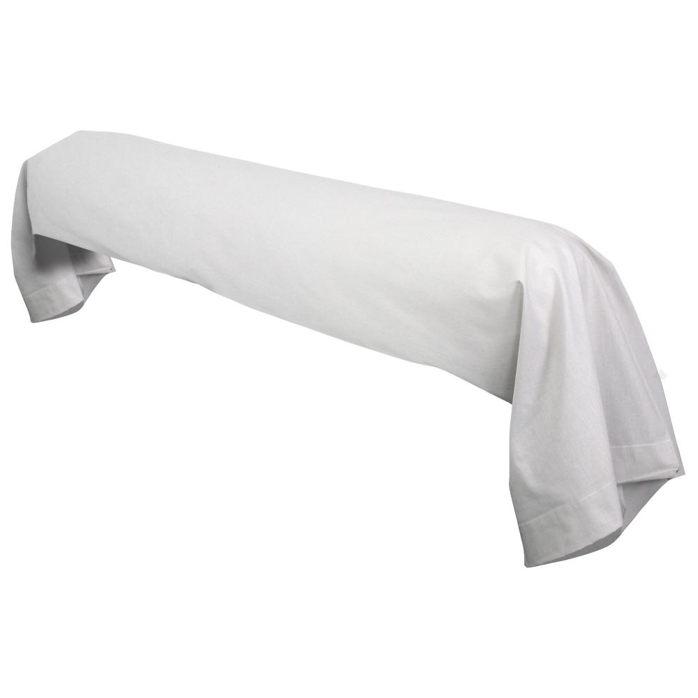 Taie de traversin uni 185X43 cm 100% coton ALTO Calcium