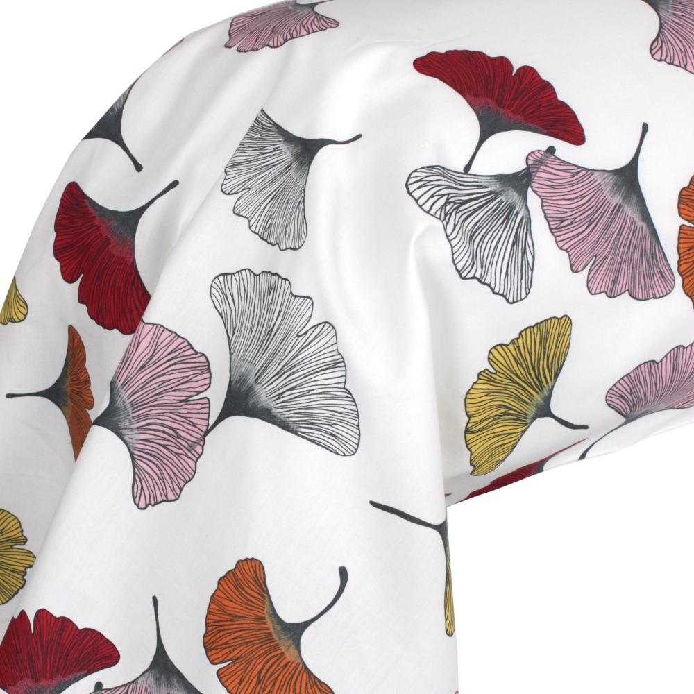Taie de traversin 200x43 cm Percale pur coton GINKGO Rose