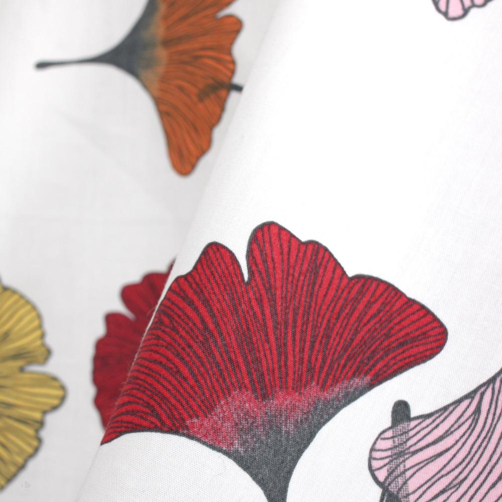 Taie de traversin 200x43 cm Percale pur coton GINKGO Rose