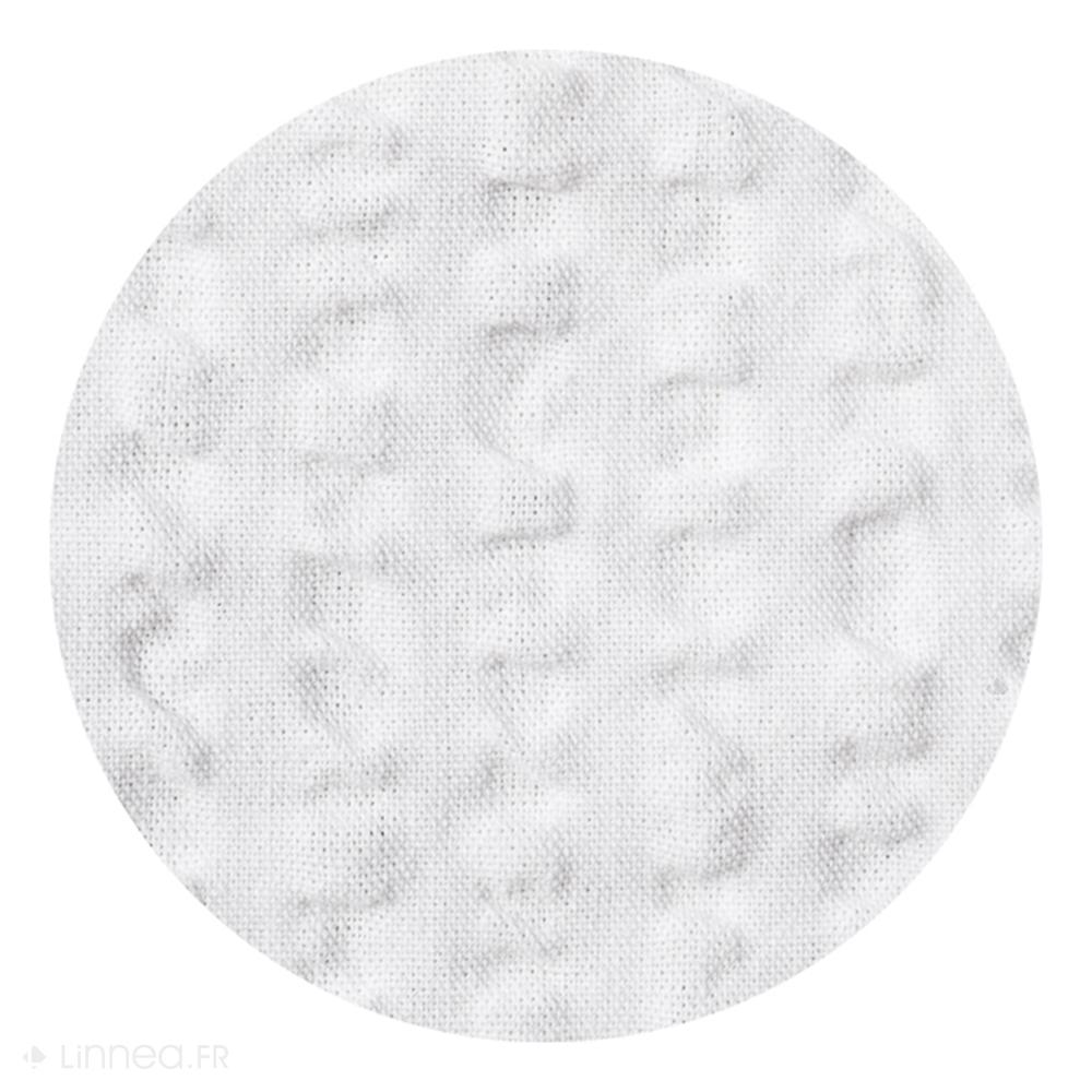 Taie d'oreiller 65x65 cm coton POPPY blanc