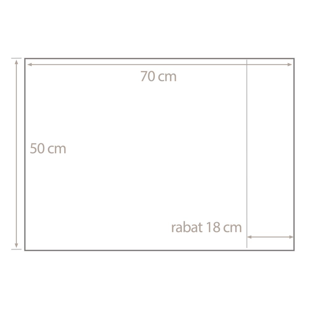 Taie d'oreiller 70x50 cm Satin de coton VENDOME Bleu foncé