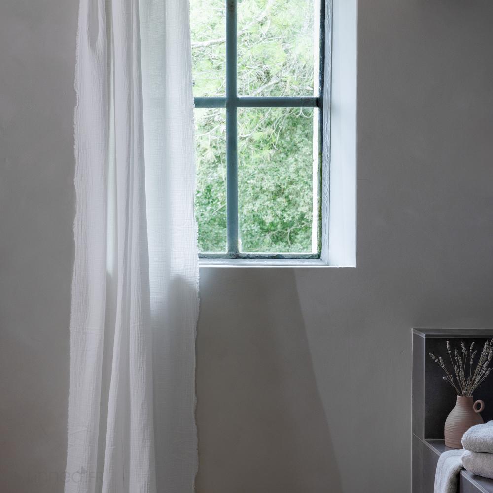 Taie d'oreiller 50x70 cm mousseline de coton collection MILOS rose