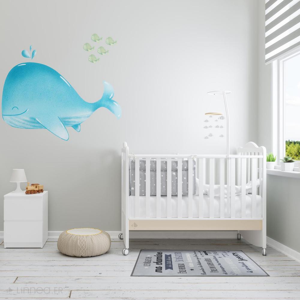 Tapis enfant 60x90 cm KEHL gris imprimé règles de la chambre polyester