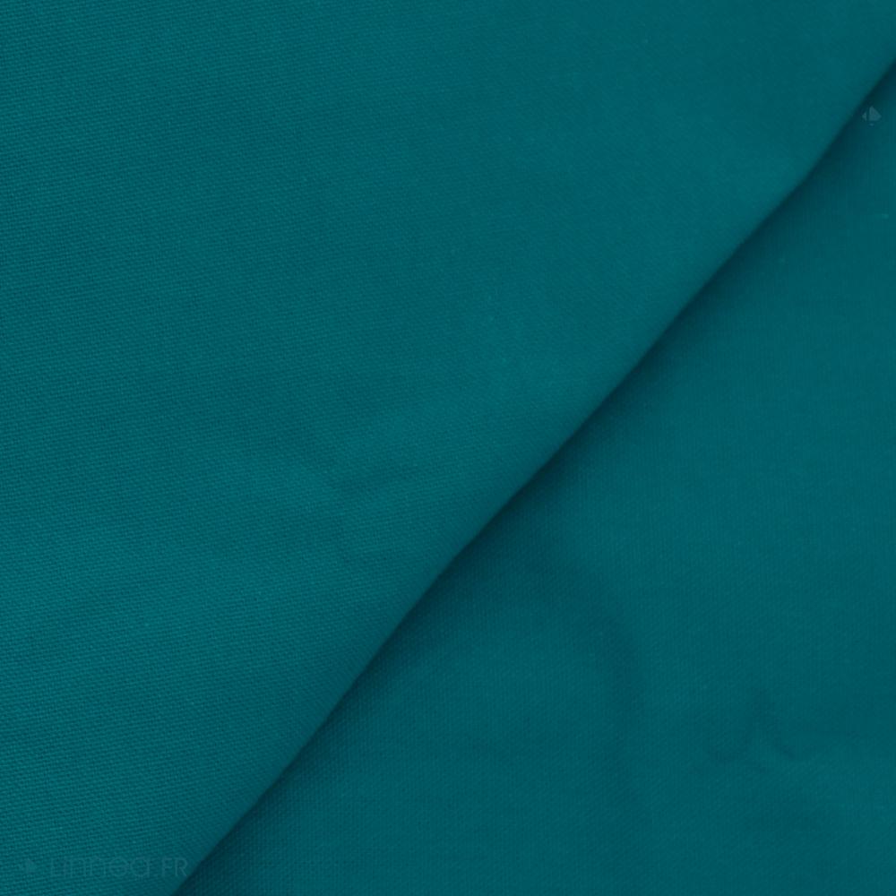 Tissu coton uni laize 280 cm DIABOLO bleu Canard