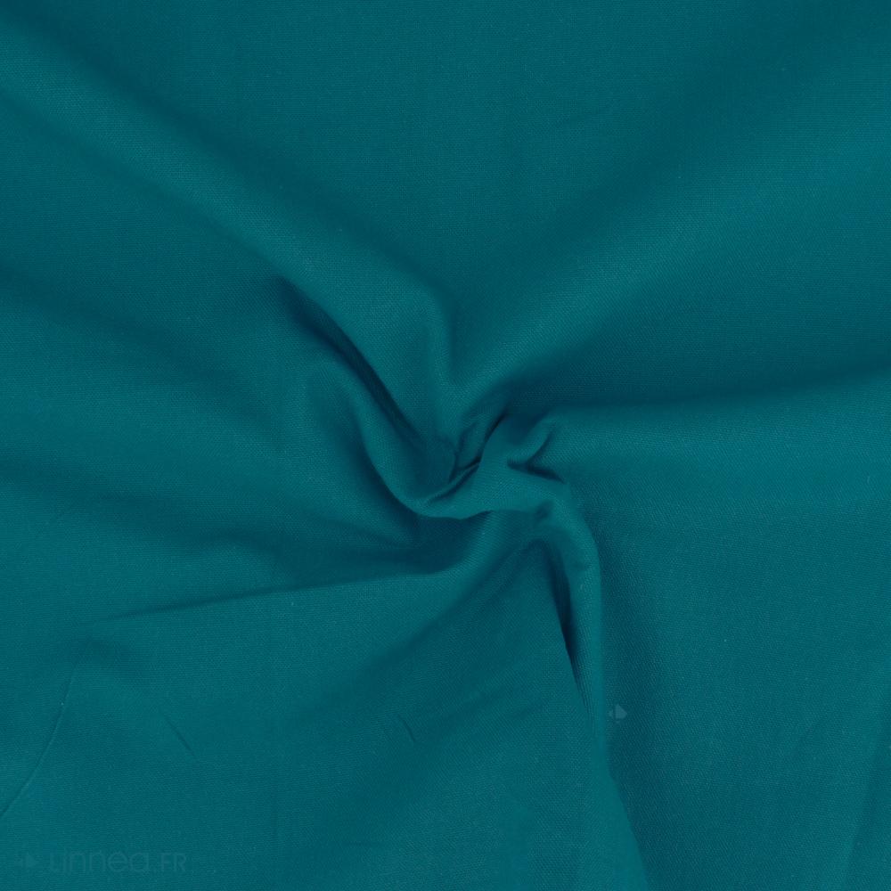 Tissu coton uni laize 280 cm DIABOLO bleu Canard
