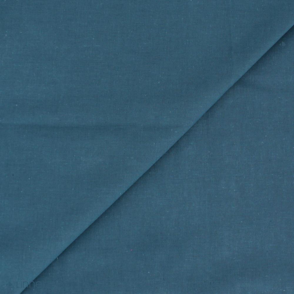 Tissu coton uni JEKYLL bleu Levos