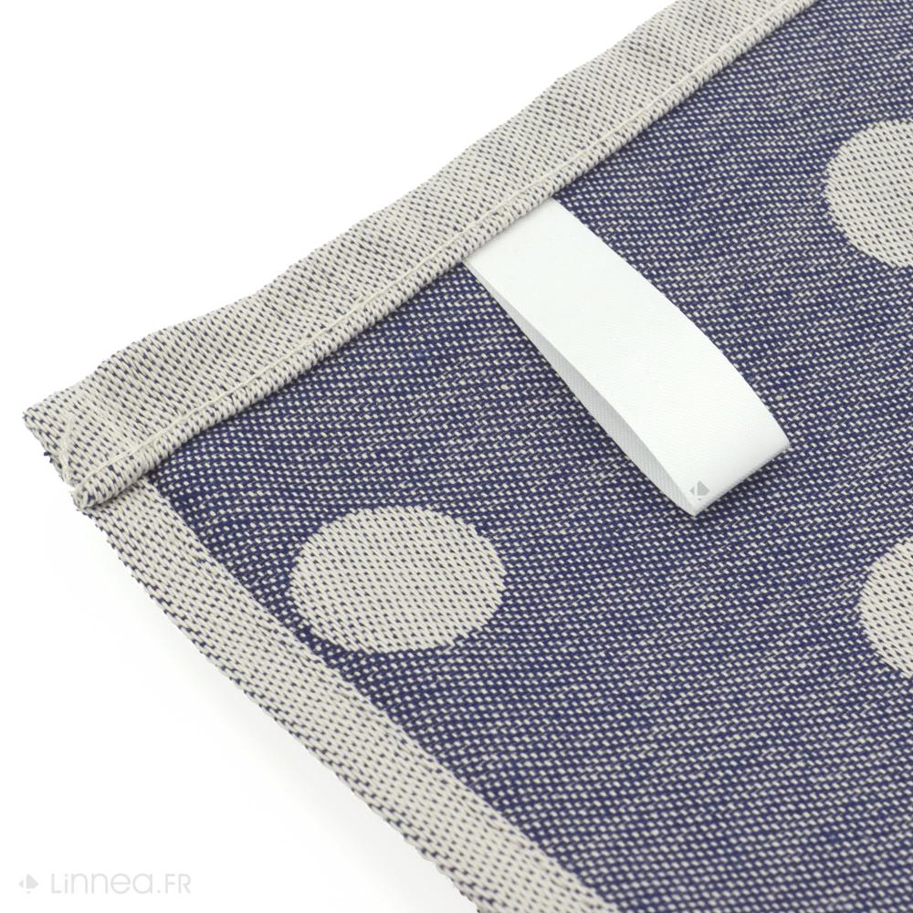 Lot de 2 torchons de cuisine toile 50x70 cm coton SPOT bleu