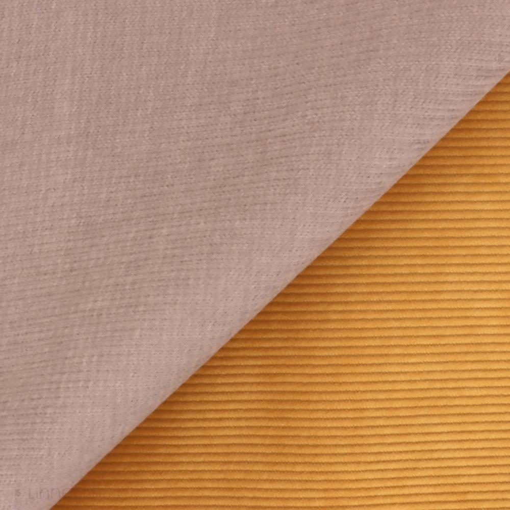 Tissu d'ameublemt laize 140 cm velours STARSKY jaune Massala