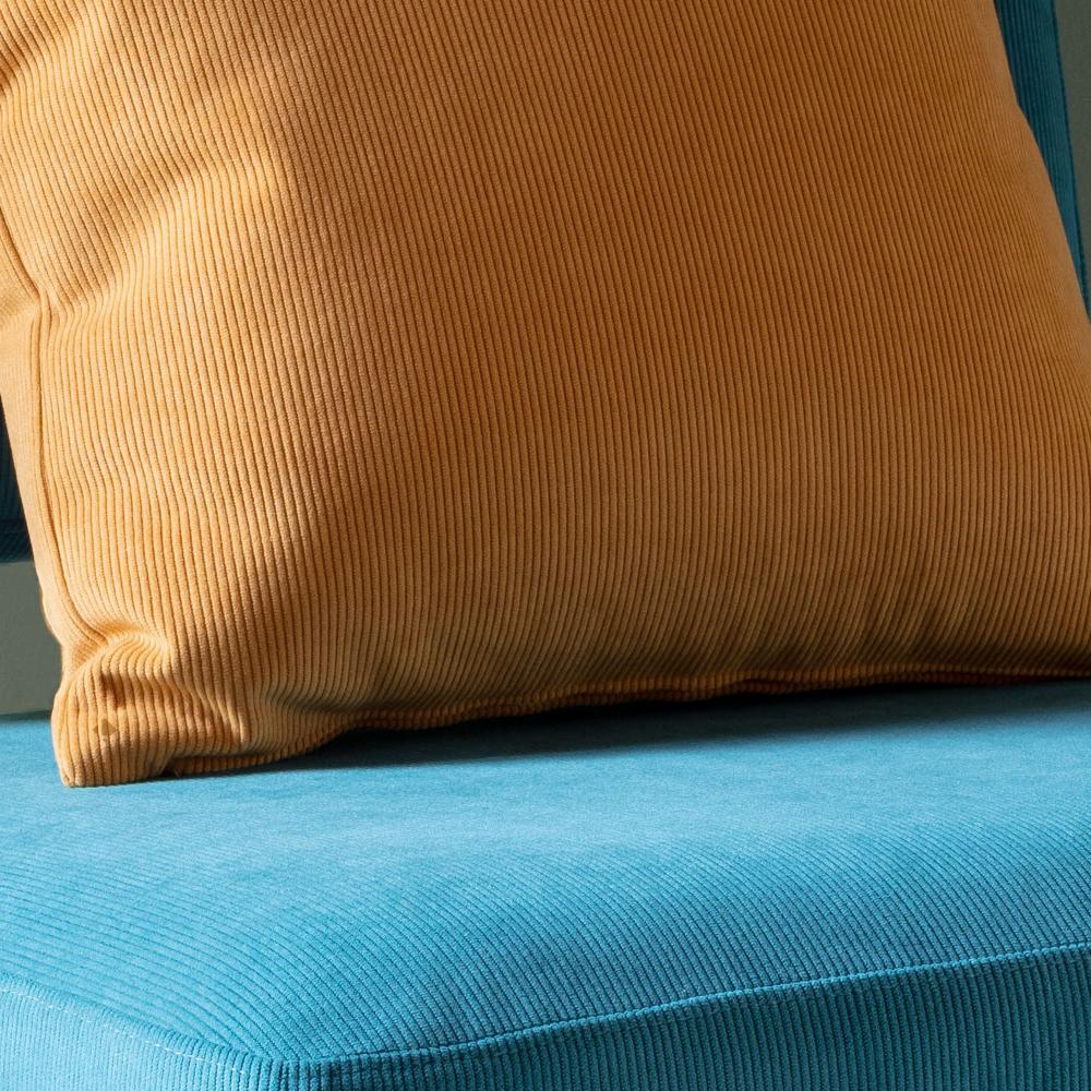 Tissu d'ameublemt laize 140 cm velours STARSKY jaune Massala