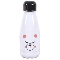 Bouteille isotherme en acier inoxydable 26cl ANIMAUX ours blanc
