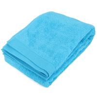 Drap de bain 100x150 cm 100% coton peigné ALBA bleu océan