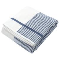 Drap de bain 100x150 cm coton RIBBON bleu Drap de bain 100x150 cm coton RIBBON bleu