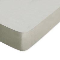 Drap housse uni 200x200 cm bonnet 30 cm 100% coton ALTO Chamois