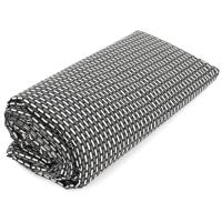 Drap housse imprimé 200x200 cm satin de coton ENZO noir