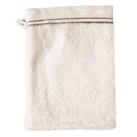 Gant de toilette 16x21 cm JULIET Blanc Crème 520 g/m2 Gant de toilette 16x21 cm JULIET Blanc Crème 520 g/m2