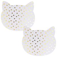 Lot de 2 sets de table enfant CHAT Doré Lot de 2 sets de table enfant CHAT Doré