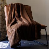 Plaid 130x170 cm WOODLAND fausse fourrure marron Brun Plaid 130x170 cm WOODLAND fausse fourrure marron Brun