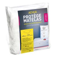 Protège matelas 140x190 cm ACHUA  - Molleton 100% coton 400 g/m2,  bonnet 30cm
