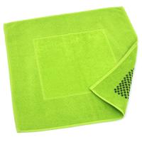 Tapis de bain antidérapant 60x60 cm velours PRESTIGE vert Pistache