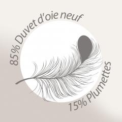 Couette 260x240 cm hiver VELAY LUXE garnissage naturel duvet d'oie 400 g/m2