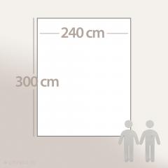 Couverture polaire luxe 240x300 cm 100% polyester 430 g/m2 NARVIK Marron Taupe