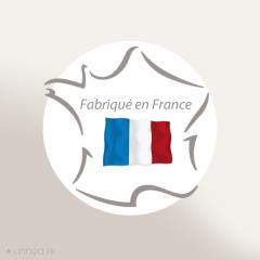 Drap housse imprimé 90x200 cm 100% coton DIEGO bleu baltique Bonnet 40 cm