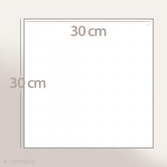 Lot de 2 serviettes invité 30x30 cm 100% coton peigné ALBA bleu océan